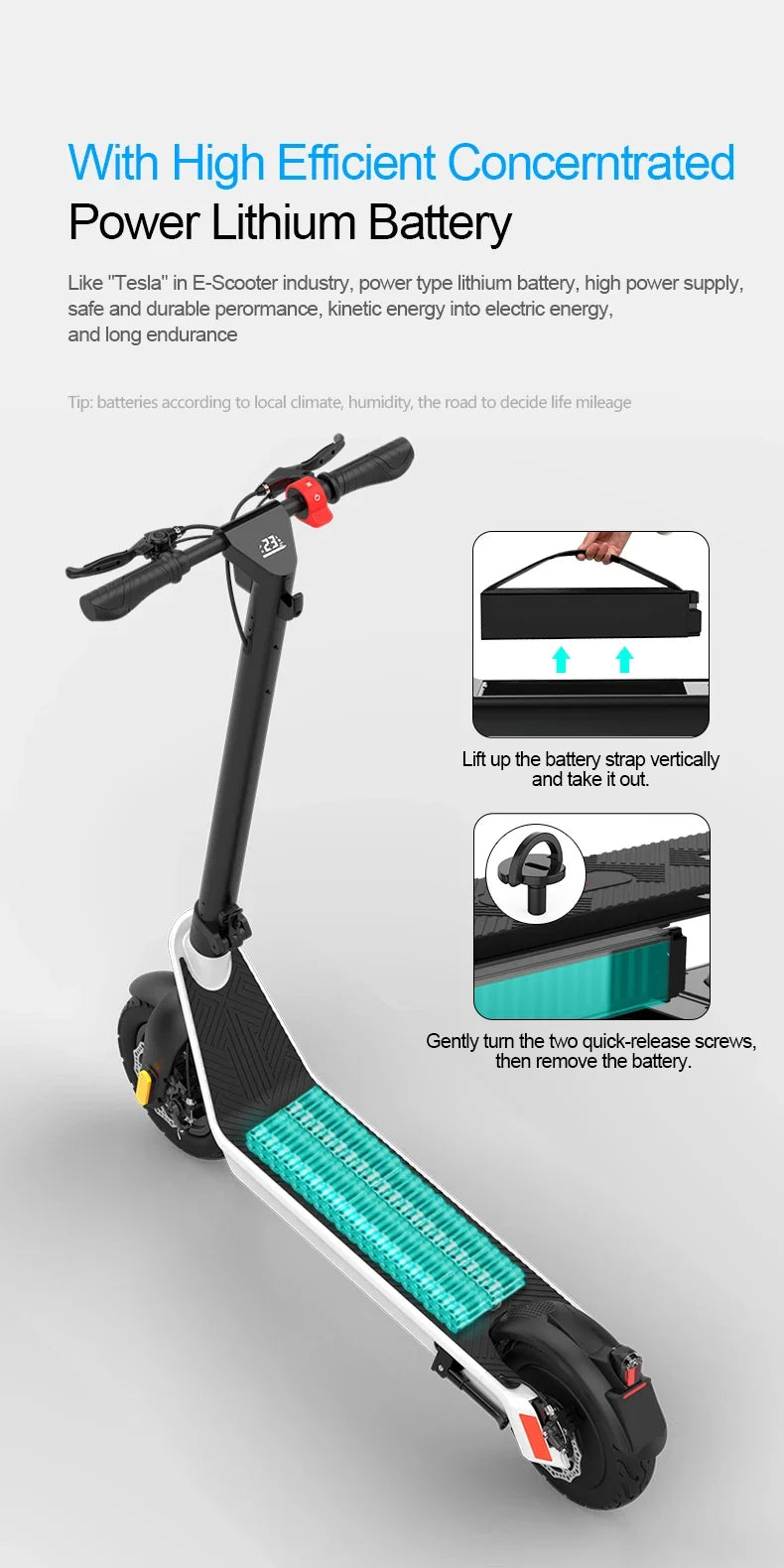 HX X9 PLUS Electric Scooter - Foldable, 60-80km Range, Unisex
