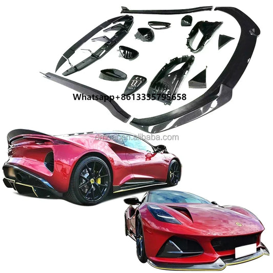 Rapid Vehicles Car Exterior Accessories Dry Carbon Fiber Body Kit Front Lip Side Skirts Rear...