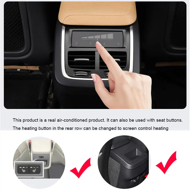 Rapid Vehicles Car accessories For Volvo XC60XC90S60V60V90S 90 rear exhaust air outlet touch...