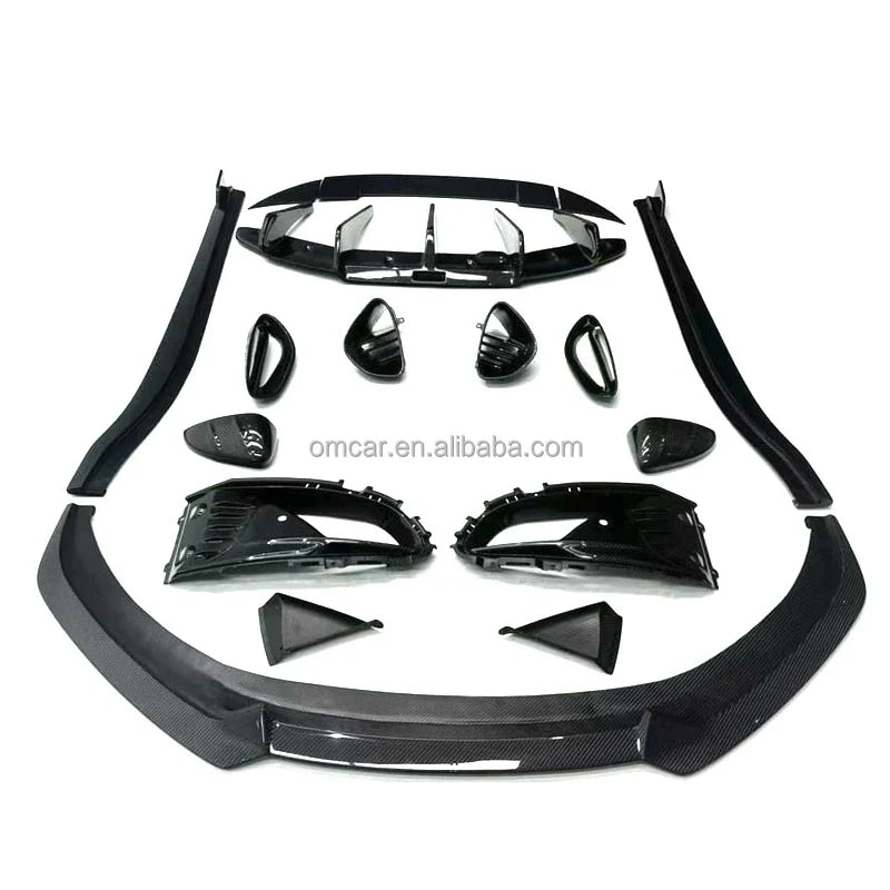 Car Exterior Accessories Dry Carbon Fiber Body Kit Front Lip Side Skirts Rear Diffuser Spoiler Wing Mirrors for Lotus Emira