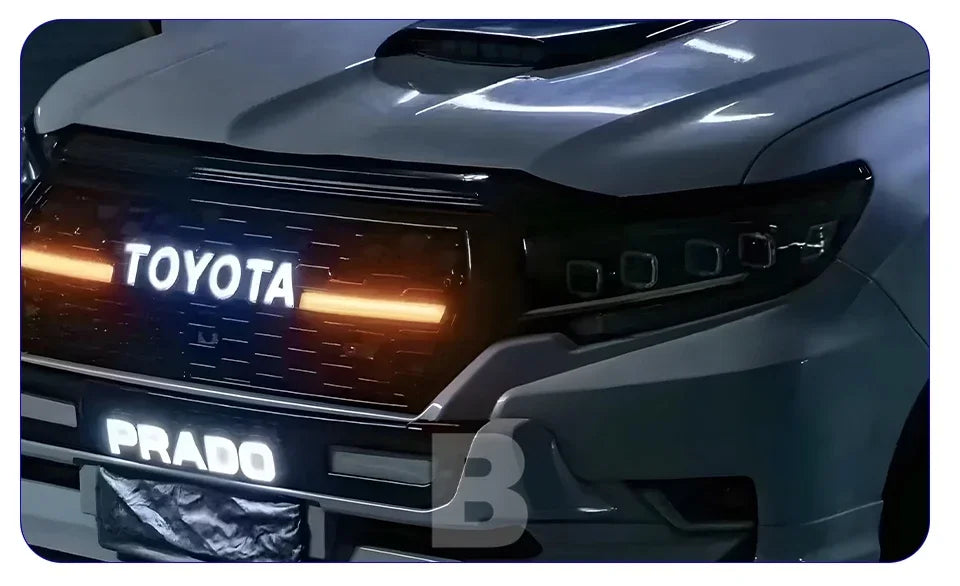 Auto Headlight For Toyota Prado 2018-2023 LED Car Front lamps Assembly Upgrade Bugatti Design Four Projector Lens Accessories