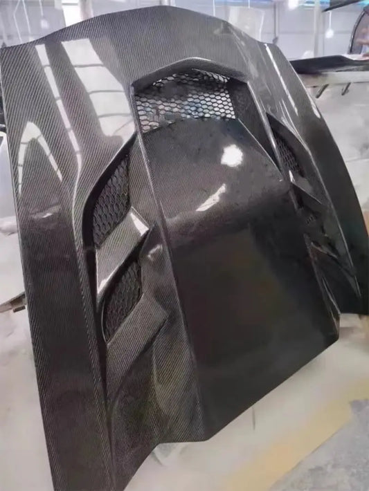 Rapid Vehicles Body Kit Carbon Fiber Engine Hood Engine Cover Assembly For Chevrolet Corvette C7...