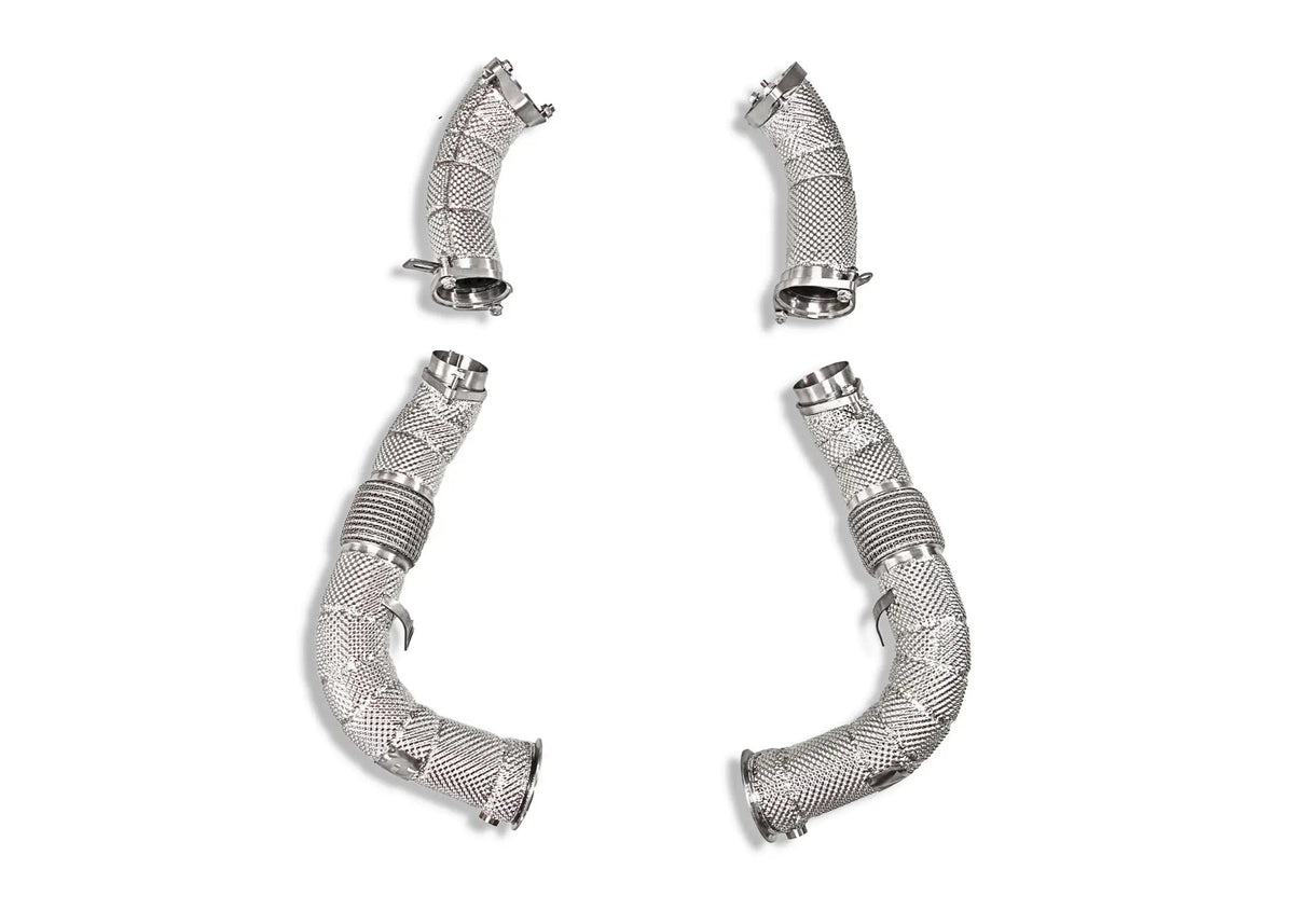 BMW S68 MaxFlow Downpipes G9X M5 / X5M60i / X6M60i / LCI X5M/X6M - Yonristic Performance