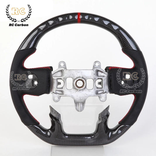 Rapid Vehicles Heated Real Carbon Fiber Steering Wheel Suit For Dodge RAM 1500 2500 2019 2020...
