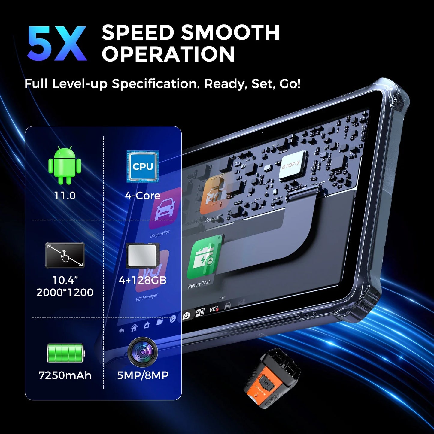 OTOFIX D1 Max Automotive Diagnostic Scan Tool Bi-Directional Scanner ECU Coding DoIP & CANFD 2 Years Update Upgraded of D1 PRO