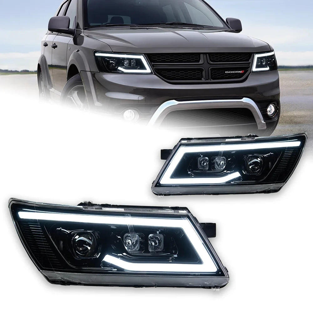 Rapid Vehicles AKD Car Styling for Dodge JCUV Journey 2009-2016 LED Headlight Fiat Freemont LED...