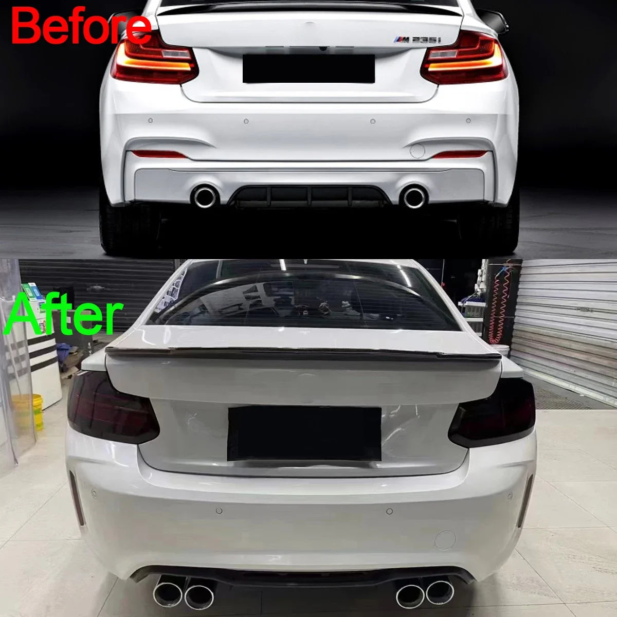 Rapid Vehicles Bodykits for BMW 2 Series F22 F87 218d 220d Front Bumper Splitter Rear Diffuser...