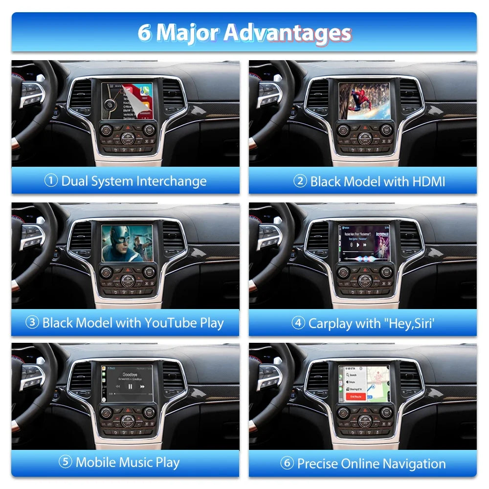 Rapid Vehicles Wireless CarPlay6.5" 8.8 '10.25" For Ferrari F12 F458 812 F488 F8 Potorfino...
