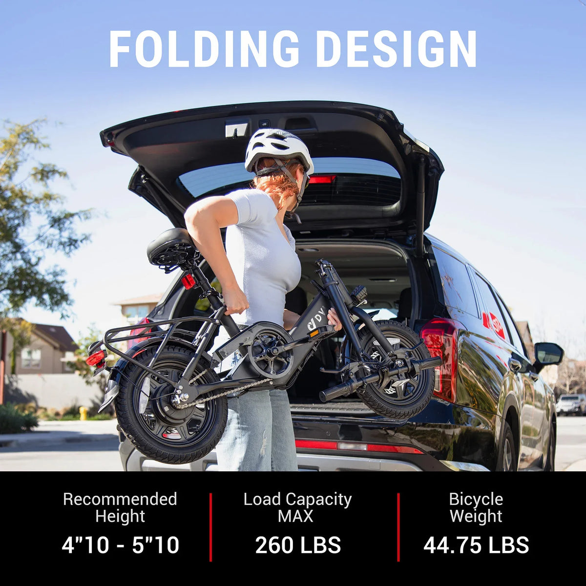 eBike Boys DYU-C3 Folding Electric Bike - Compact Aluminum Design
