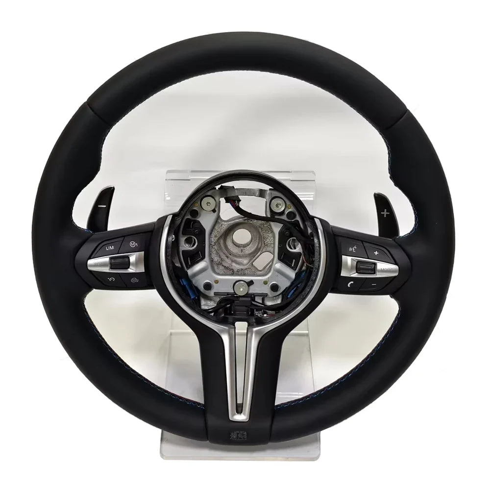 Rapid Vehicles Interior M Series Leather Steering Wheel For BMW M3 M5 F20 F22 F23 F30 F33 F34 X1...
