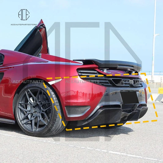 Rapid Vehicles For Mclaren MP4-12C Rear Bumper Side Skirts Rear Lip And Rear diffuser Kit Body...