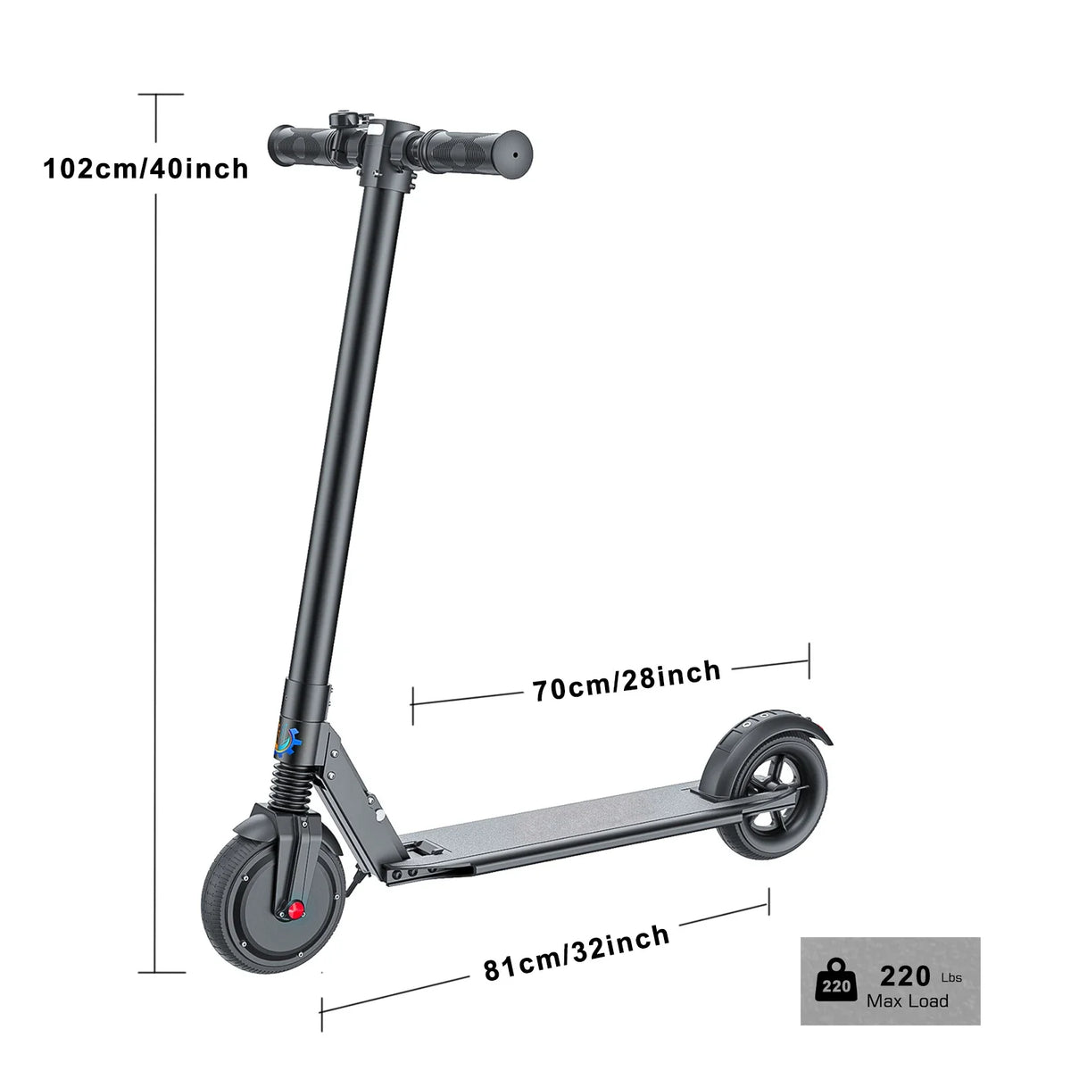 eBike Boys COROMA Electric Scooter - Foldable, Adjustable Handlebar, 20 MPH