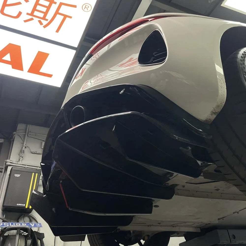 Suitable for Car Part Dry Carbon Fiber Rear Bumper Diffuser Lip Exterior Trims for Lotus Emira 2021+