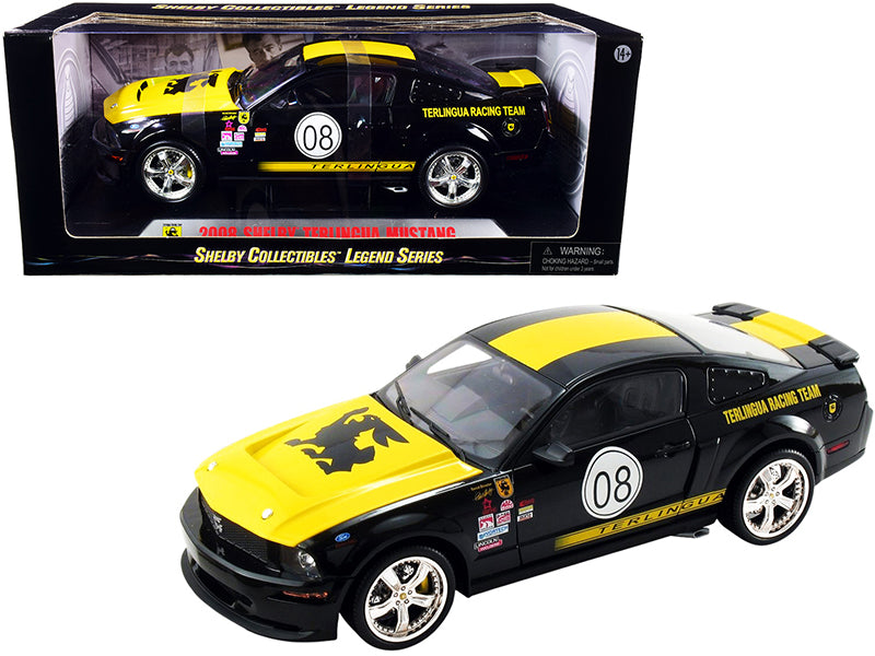 Rapid Vehicles 2008 Ford Shelby Mustang #08 "Terlingua" Black and Yellow "Shelby Collectibles...
