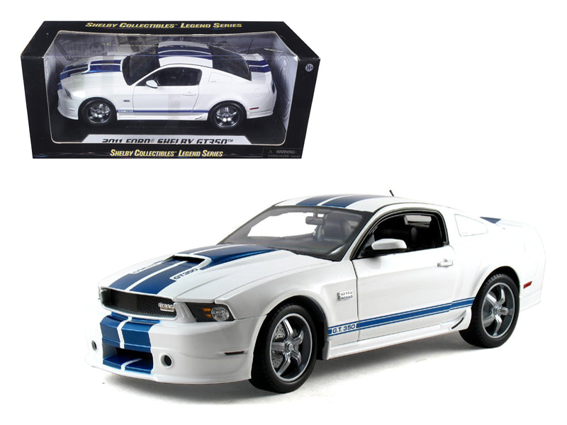 Rapid Vehicles 2011 Ford Shelby Mustang GT350 White 1/18 Diecast Model Car by Shelby Collectibles...