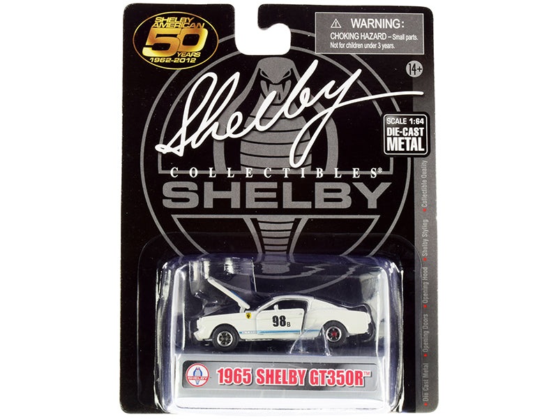 Rapid Vehicles 1965 Ford Mustang Shelby GT350R #98B "Terlingua Racing Team" White with Blue...
