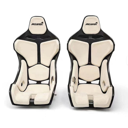 STRATEC SYSTEMS Senna Style Dry Carbon Fiber Racing Seats for McLaren 570S 570GT 600LT 720S P1...