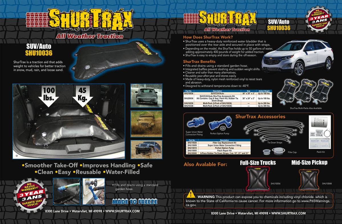 SUV/Auto Sell Sheet - 101