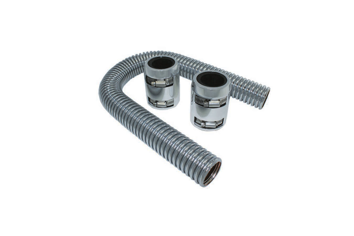 Radiator Hose Kit 24in w/Polished Aluminum Cap - 7352