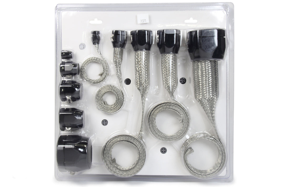 Hose Sleeving Kit Black Braided Stainless Steel - 7371