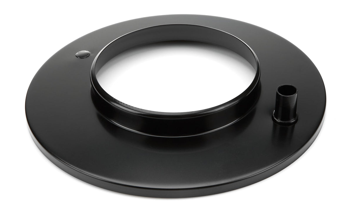Air Cleaner Base 10in Flat Style Black - 7375BBK