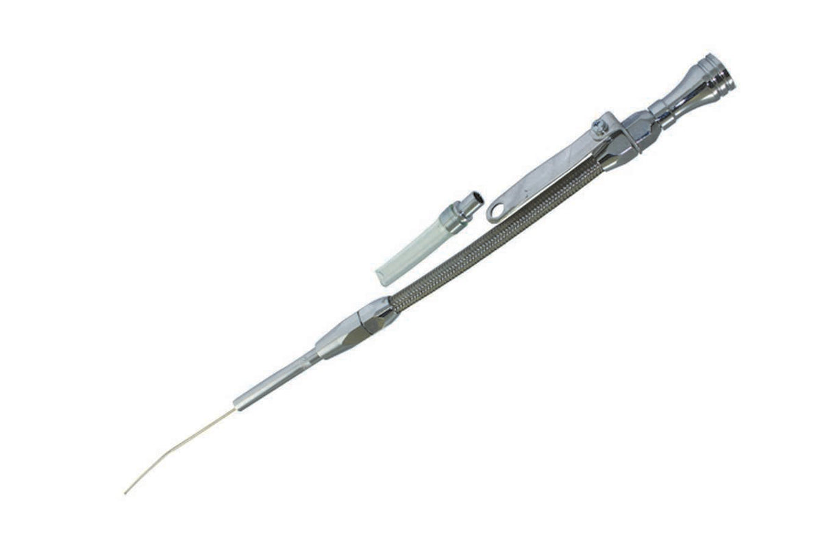 Dipstick Engine BB Chevy Flexible Chrome - 8207