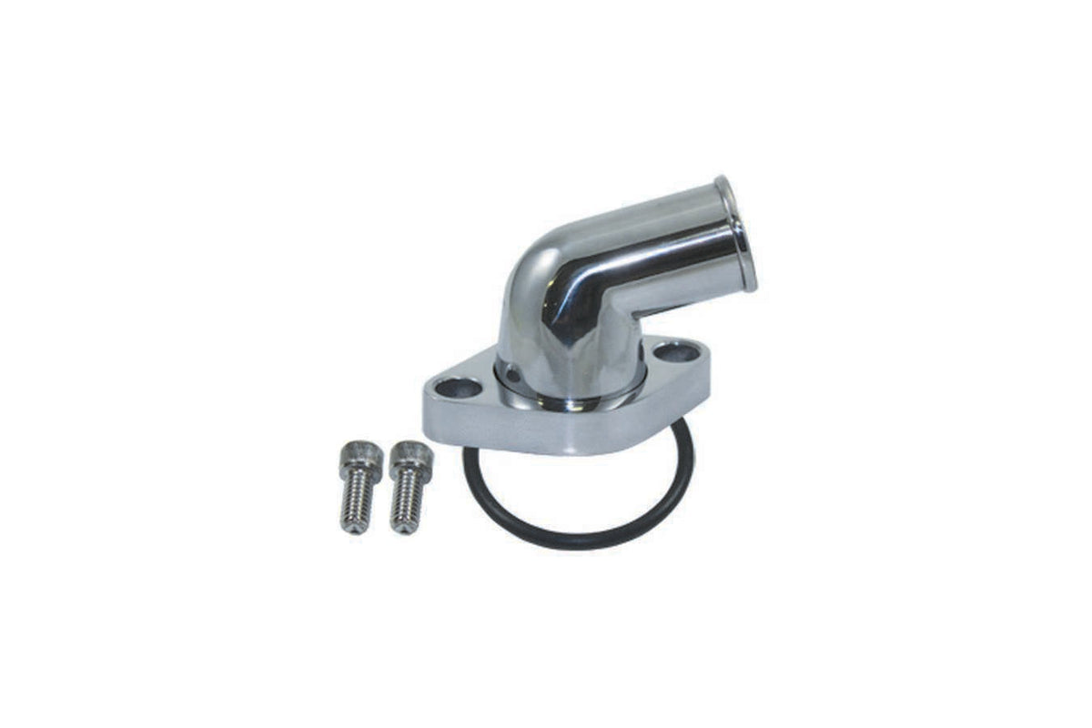 Water Neck SB Chevy 15 D egree O-Ring Polished - 8459