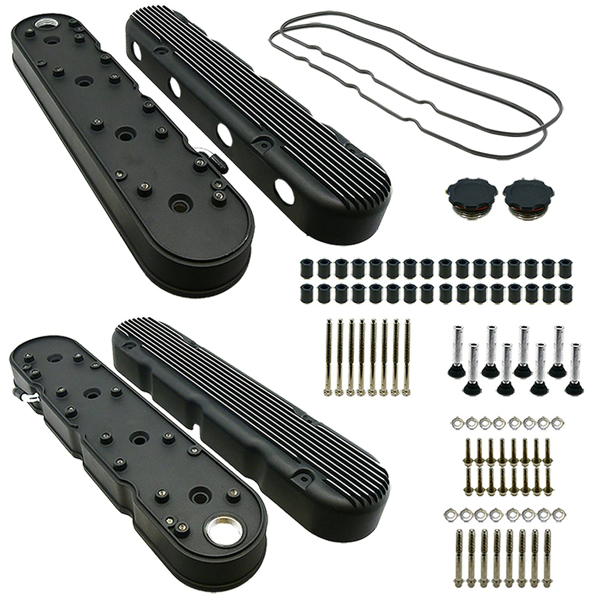 GM LS Engine Valve Cover 2-Piece Tall - 8536BK
