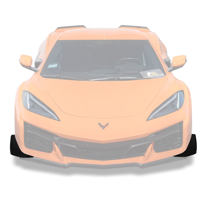 Corvette C8 Z06 / E-Ray Dry Carbon Fiber Front Side Canards — Dive Planes