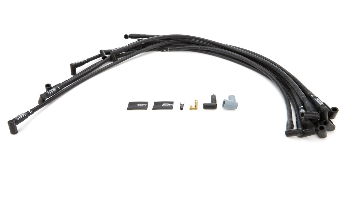 BBC Spark Plug Wire Set 90-Degree - Black - CH4161