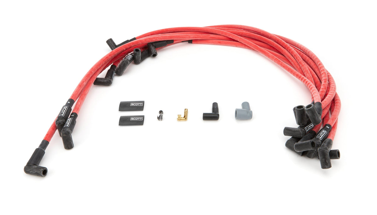 BBC Spark Plug Wire Set 90-Degree - Red - CH4162