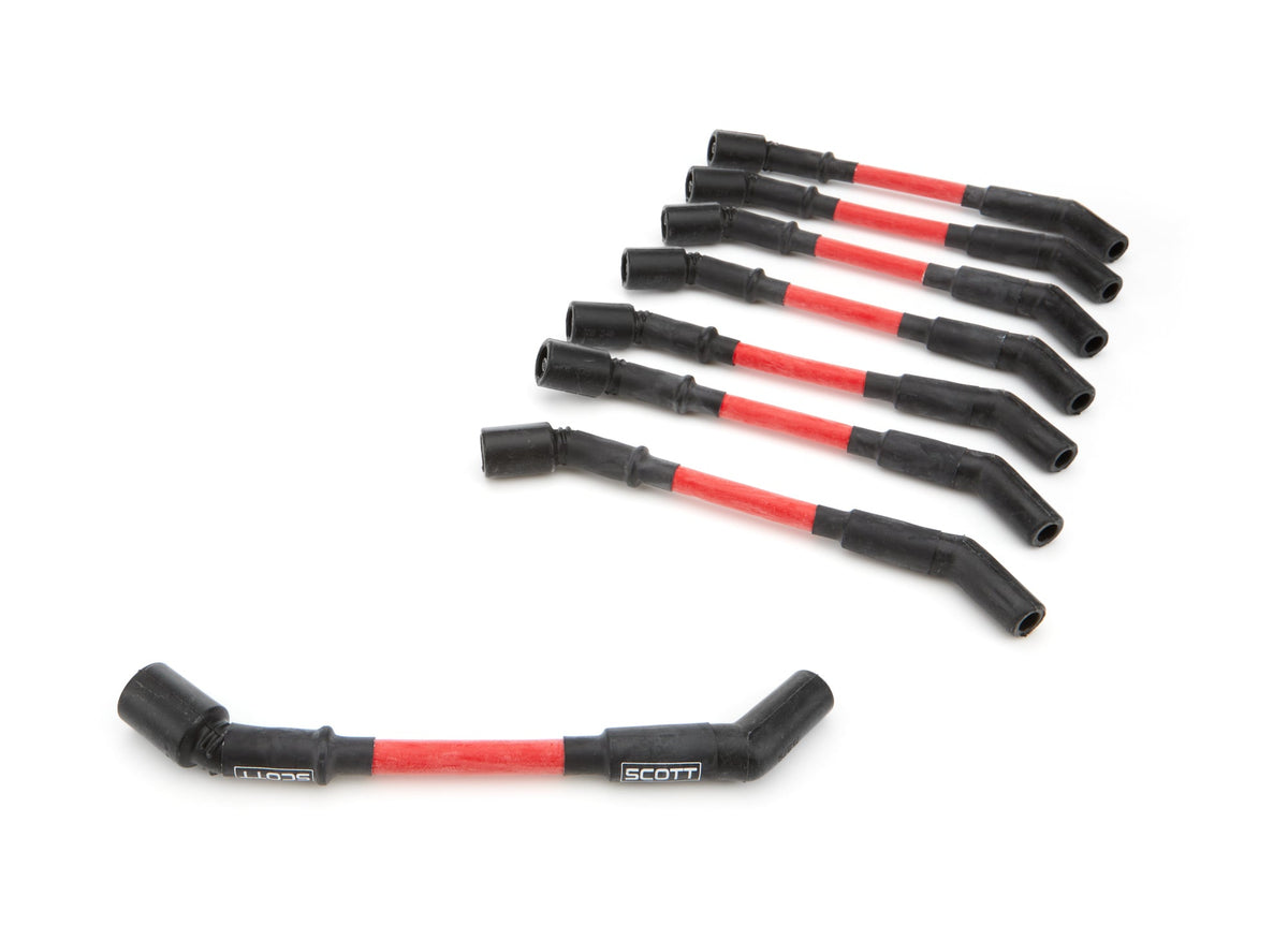 GM LS Spark Plug Wire Set 45-Degree - Red - CHLSS2