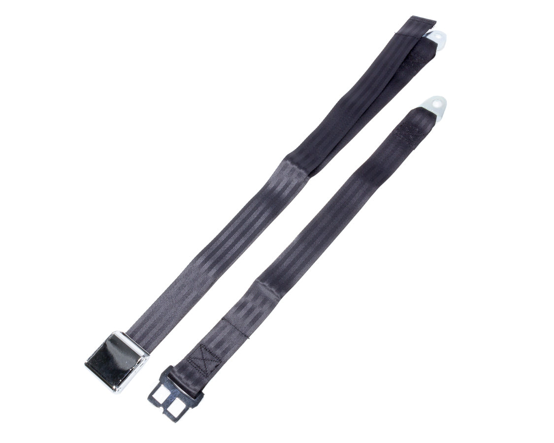 Airplane Style Buckle 2 Point Black - STBSB2LABK