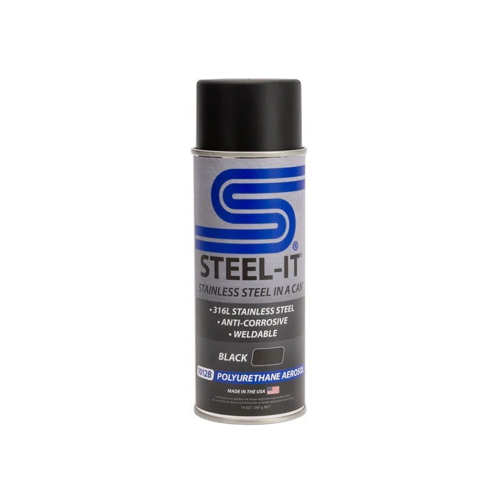 Black Polyurethane 12oz Spray Can - FGAE1012D