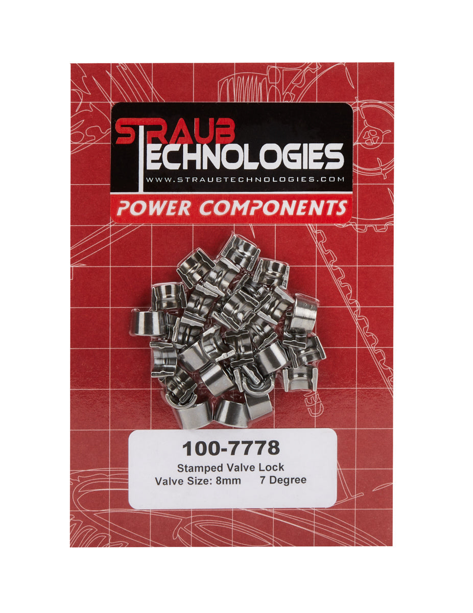 Valve Locks 7-Deg 8mm Stamped Steel 16pk - 1007778