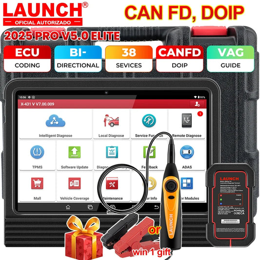 Rapid Vehicles Launch X431 PRO V5.0 Car Diagnostic Tools ECU Online Coding Active Test Car...
