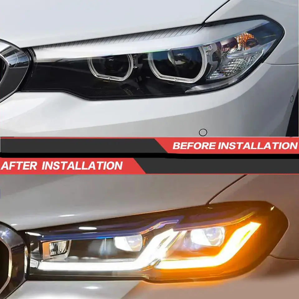 Rapid Vehicles For BMW G30 G38 2017-2021Projector Lens Headlight Auto Head lamp Reverse Brake Fog...