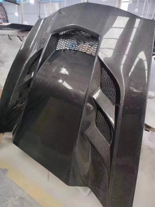 Rapid Vehicles Body Kit Carbon Fiber Engine Hood Engine Cover Assembly For Chevrolet Corvette C7...