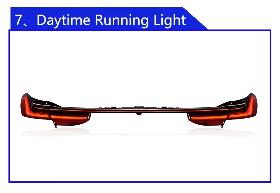 Upgraded Through Taillights Accessories for BMW 7 Series F01 F02 G11 G12 730Li 740Li 750Li 2008-2019 LED Car Taillights Assembly