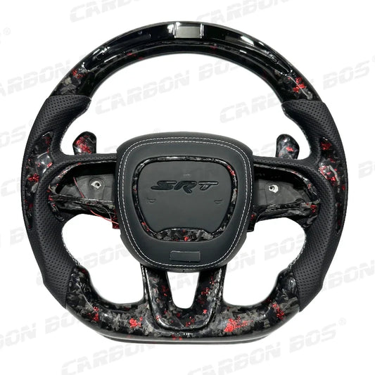 Rapid Vehicles Forged Carbon Fiber Steering Wheel for Dodge CHALLENGER Challenger ChargerSRT...