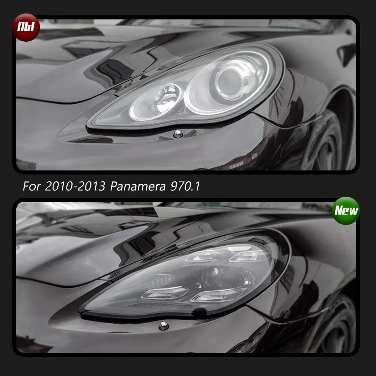 New LED Head Lamp Upgrade Modified For Porsche Panamera 970 Headlight 970.1 970.2 2010-2016 Dynamic Signal Auto Accessories