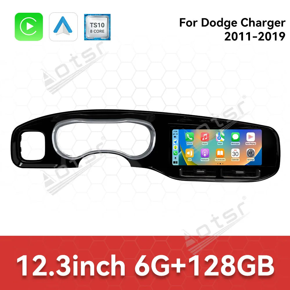 12.3inch Android 13 Touch Screen 8+256GB Car Stereo For Dodge Charger 2011-2019 Car Radio Player GPS Navigation CarPlay HeadUnit