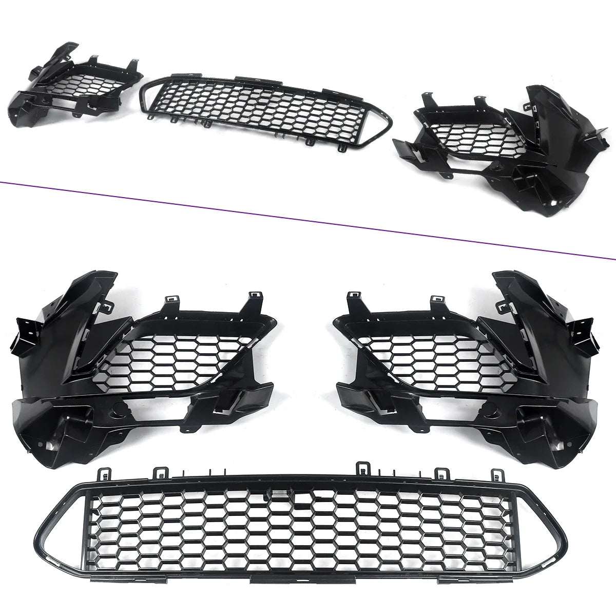 Bodykits for BMW 2 Series F22 F87 218d 220d Front Bumper Splitter Rear Diffuser Lip M2 CS Competition Style Side Skirt 2014-2021
