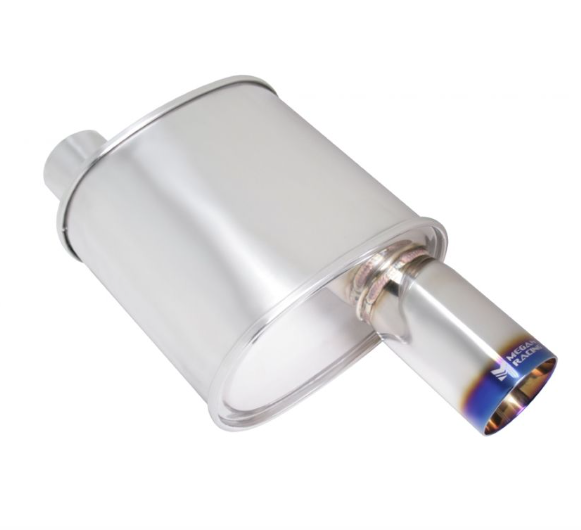 FR SPORT Megan Racing - Universal Exhaust F-RT Turbo Muffler 3" Pipe 3.5" Single Various Finishes...