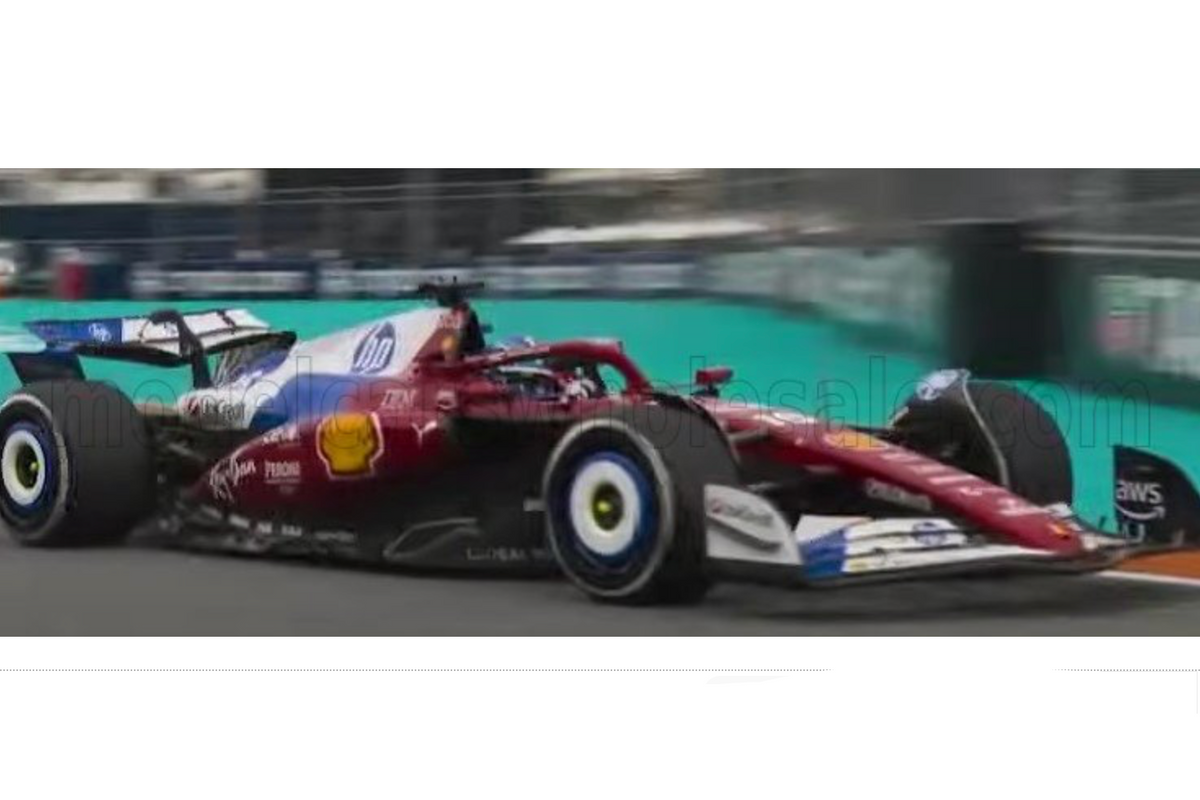 STM Diecast Bburago Ferrari F1 SF-25 Team Scuderia No 16 Miami GP (LeClerc) 2025 Red 1:18