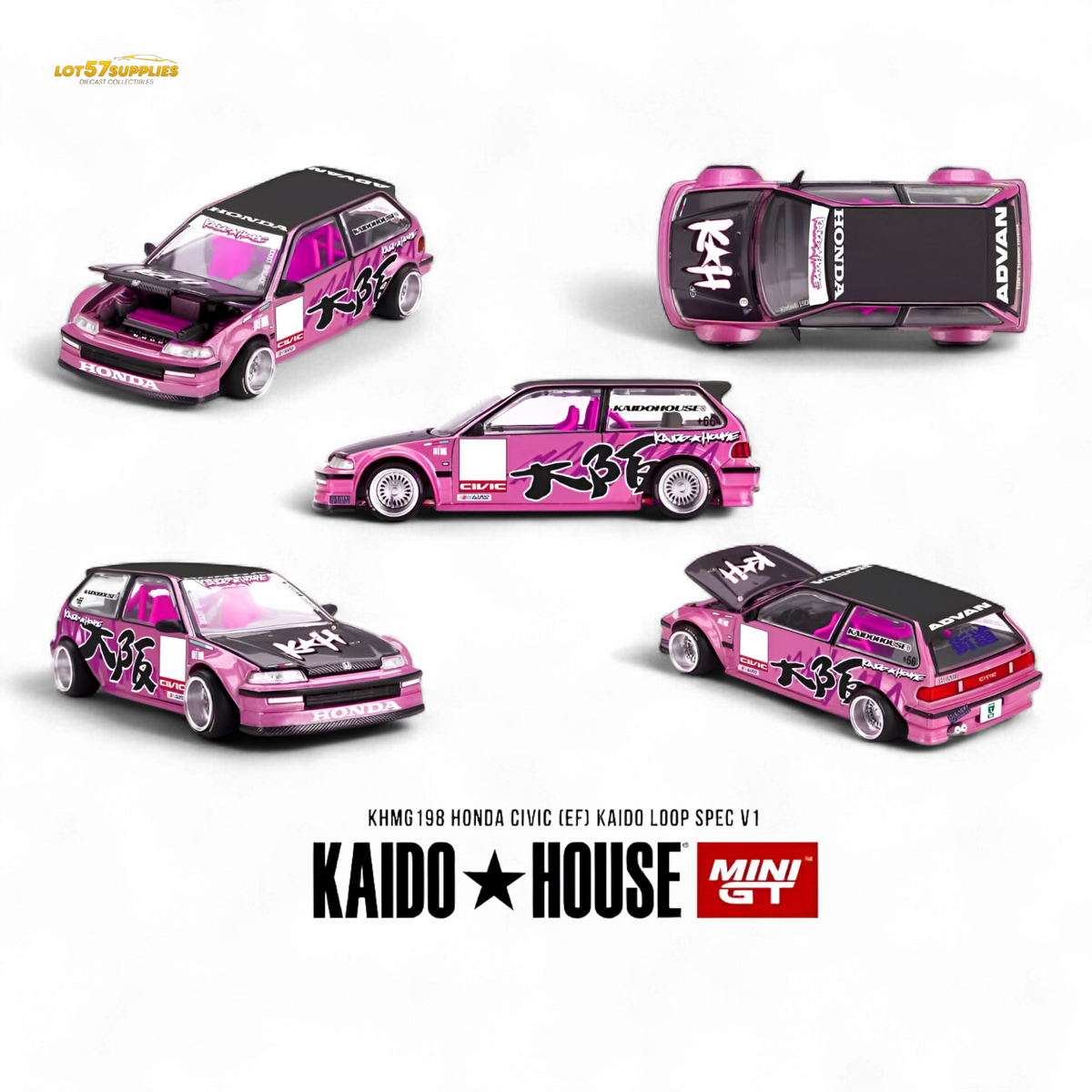 (Pre-Order) Kaido House Honda Civic EF Kaido Loop Spec V1 1:64