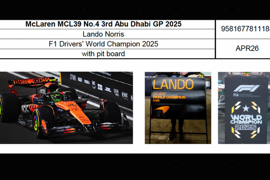 STM Diecast Spark-Model Mclaren F1 Team MCL39 Orange L. Norris World Champion Abu Dhabi GP 2025...