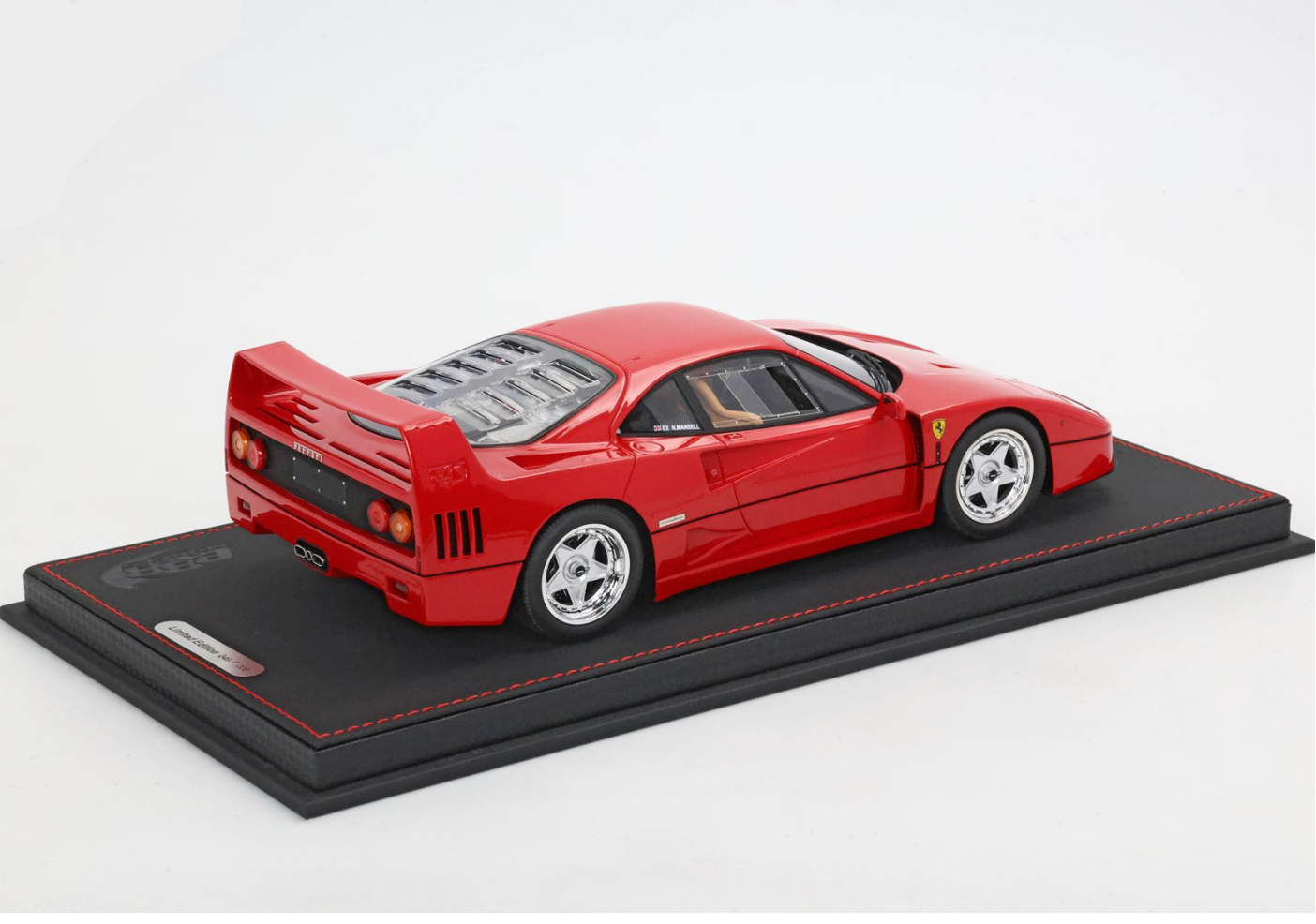 BBR 1987 Ferrari F40 Rossa Corsa (Red) Ex Nigel Mansell 1:18 WITH DISPLAY