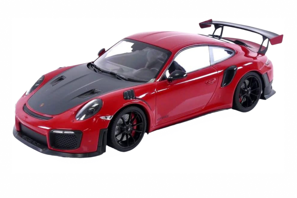 STM Diecast Minichamps 2018 Porsche 911 991.2 GT2 RS Guards Red w/ Black Hood & Wheels 1:18 SEALED