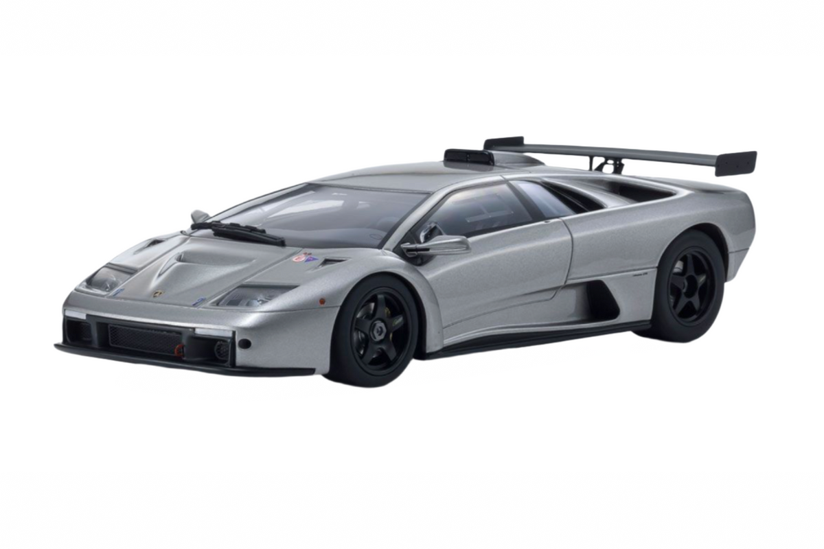 STM Diecast Kyosho 1999 Lamborghini Diablo GTR Silver 1:18